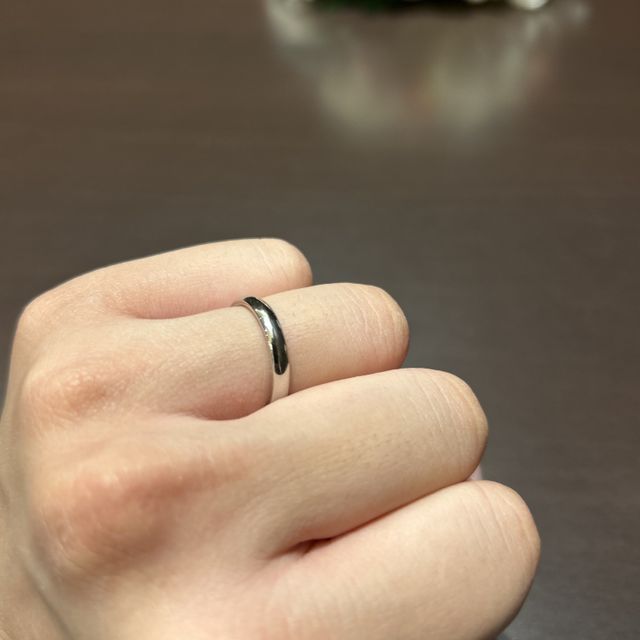 【TANZO.(鍛造指輪)の口コミ】 シンプルデザインでかっこいい！付けてて高級感があり、ピカピカで嬉しい…