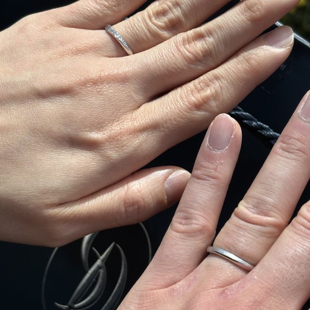 【銀座ダイヤモンドシライシの口コミ】 材質は銀座ダイヤモンドシライシが自信の持った品質とのことで、安心しま…