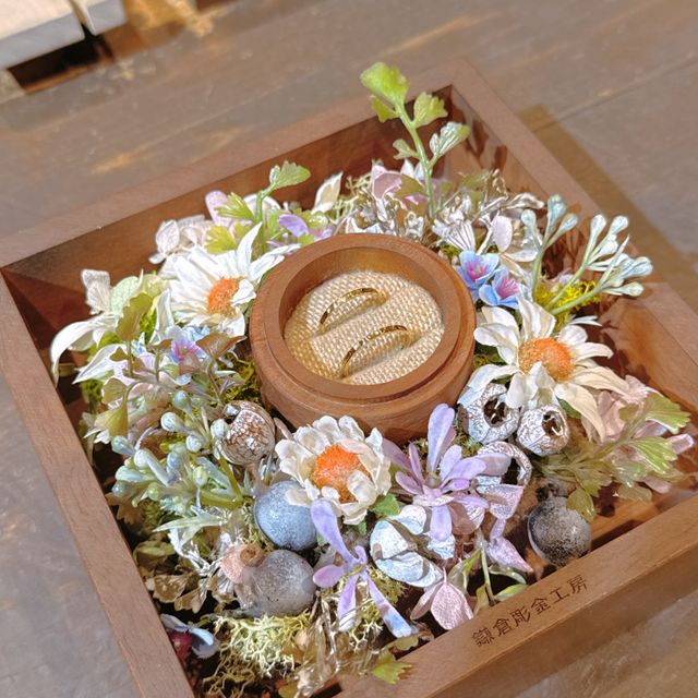 【鎌倉彫金工房の口コミ】 それぞれお互いのを作れるところ、相手を想いながら作る時間が何よりも価…