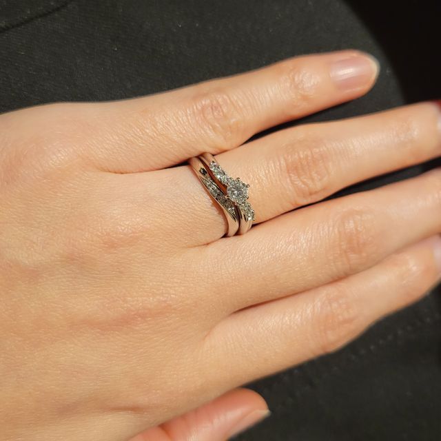【ケイウノ ブライダル(K.UNO BRIDAL)の口コミ】 両親の婚約指輪を譲り受けたので、自分の婚約指輪としてリメイクしました…