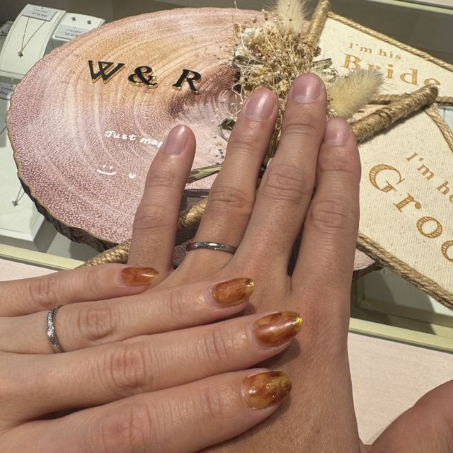 【アイプリモ(I-PRIMO)の口コミ】 落ち着いたテイストが魅力で、プラチナの重厚感と上品な輝きが手元を格上…