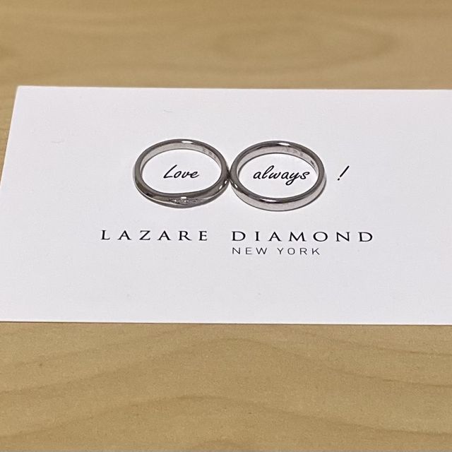【ラザール ダイヤモンド(LAZARE DIAMOND)の口コミ】 長く着けることを考えたらシンプルなデザインが良いと個人的には思いまし…