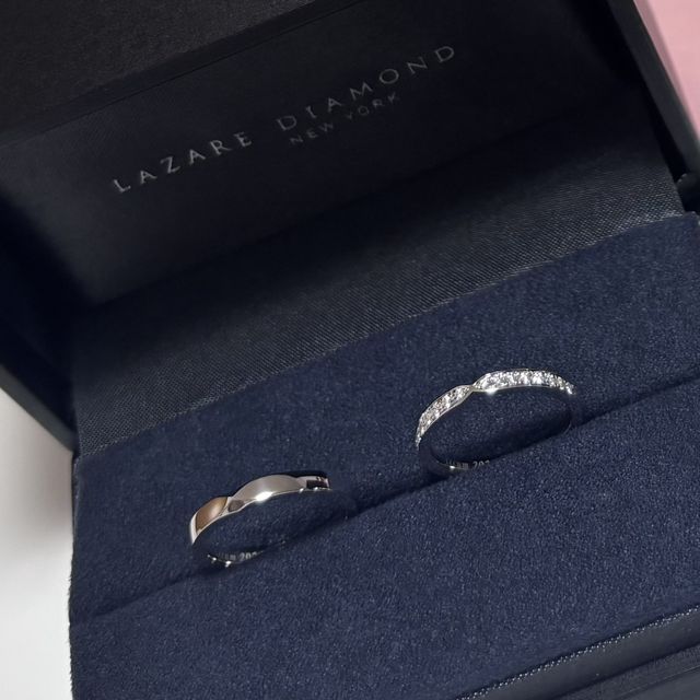 【ラザール ダイヤモンド(LAZARE DIAMOND)の口コミ】 ネットで見た時からビビッときてました。お店で見ても本当に素敵だったの…