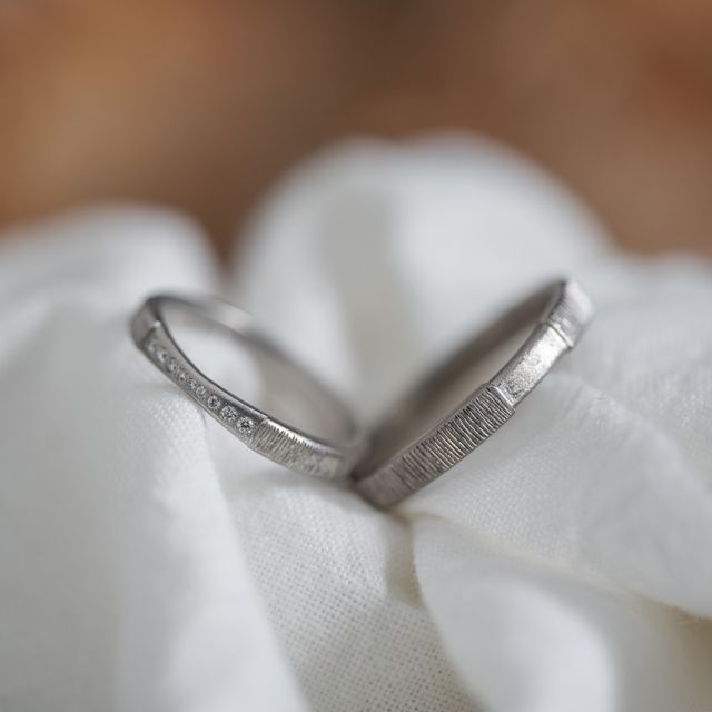 【Cayof(カヨフ)の口コミ】 縦ラインに加えて、レディースリングのくびれやダイヤの大きさ・配置まで…