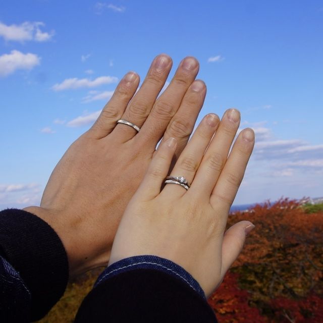 【Cayof(カヨフ)の口コミ】 縦ラインに加えて、レディースリングのくびれやダイヤの大きさ・配置まで…