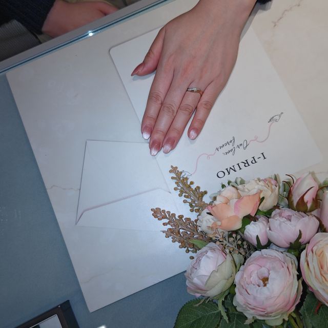 【アイプリモ(I-PRIMO)の口コミ】 シンプルな指輪が無難かと思ったけど、なにか少しアクセントを入れたくな…