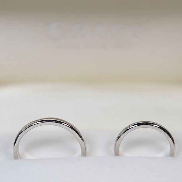 【CRAFY(クラフィ)の口コミ】 プラチナで作成出来て、シンプルかつ美しい曲線で仕上げてくださるので、…