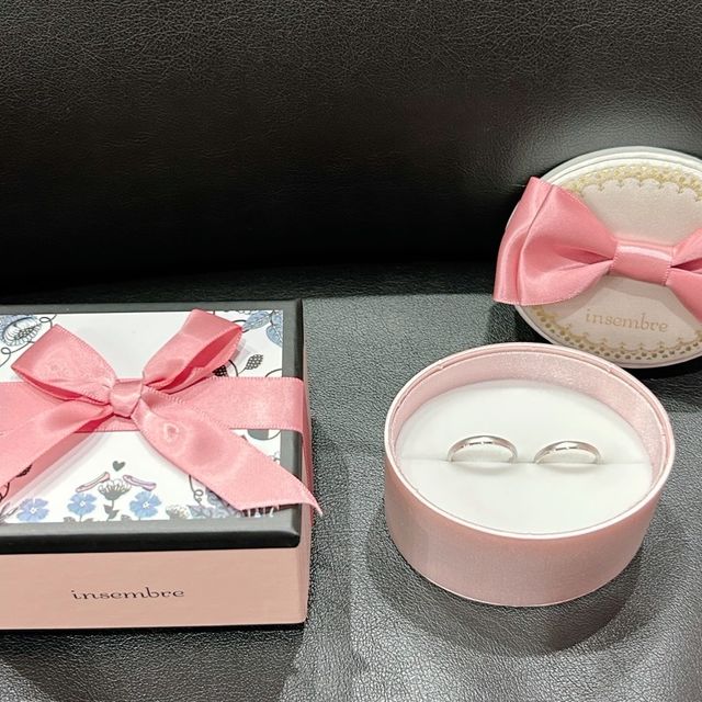 【insembre(インセンブレ)の口コミ】 夫がアレルギーのため、アレルギーに対応している指輪を選びました。シン…