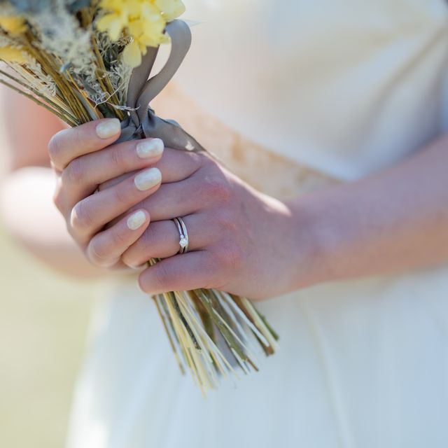 【出雲結(いずもゆい)の口コミ】 プラチナのシンプルなリングに、ゴールド素材がワンポイントについていて…