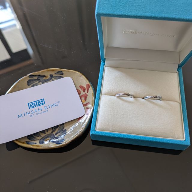 【ミンサーリングの口コミ】 ミンサー織りのモチーフはシンプルですが、私自身｢いつの世までも永遠に｣…