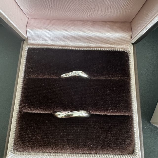 【アイプリモ(I-PRIMO)の口コミ】 パーソナル診断をした結果2人ともウェーブタイプの指輪が似合うと言うこと…