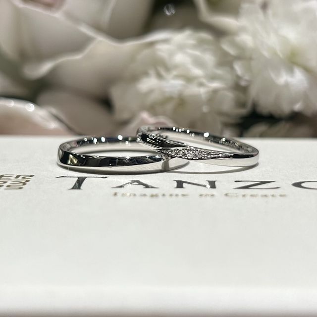 【TANZO.(鍛造指輪)の口コミ】 丈夫な素材であり安心感があります。シンプルなデザインですがダイヤモン…
