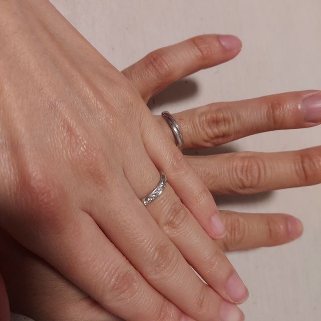 【PILOT BRIDAL(パイロットブライダル)の口コミ】 造りがしっかりしている鍛造であり、日常使いでも歪みや石取れの心配が少…