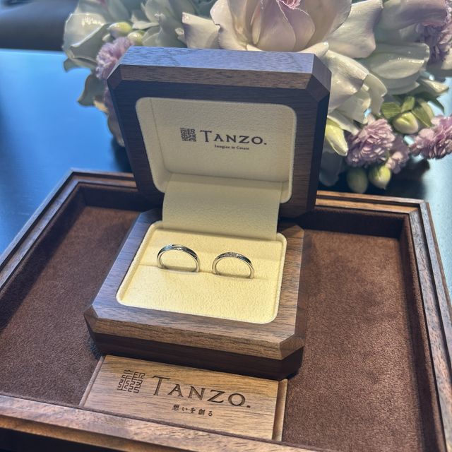 【TANZO.(鍛造指輪)の口コミ】 二人で考えて世界で1つの特別な結婚指輪を作ることができるのが嬉しいです…