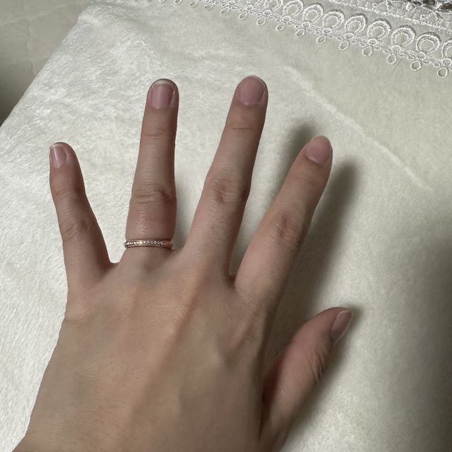 【アイプリモ(I-PRIMO)の口コミ】 ミル打ちが全周囲にされており、途切れることのない永遠を表しているのが…