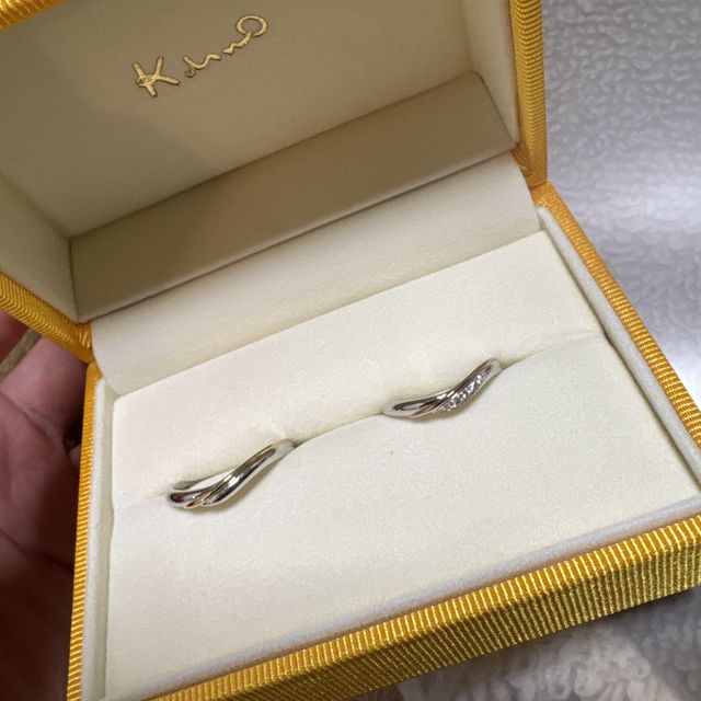 【ケイウノ ブライダル(K.UNO BRIDAL)の口コミ】 女性はピンクゴールド
男性はゴールド
メインはシルバーで
オシャレ感があ…