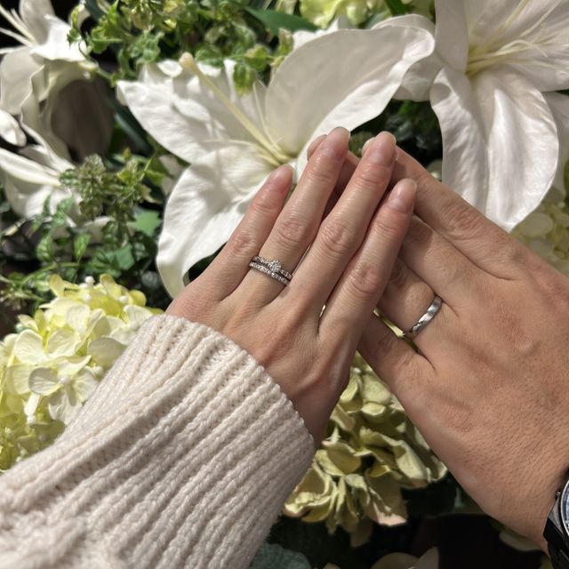 【TANZO.(鍛造指輪)の口コミ】 セミオーダー形式なので、お互い好きなデザインをつけたかった私たちには…