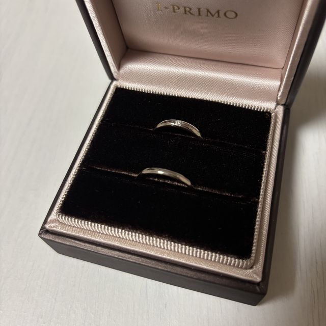 【アイプリモ(I-PRIMO)の口コミ】 シンプルですが一石のダイヤモンドの控えめな輝きがとても素敵です。着け…