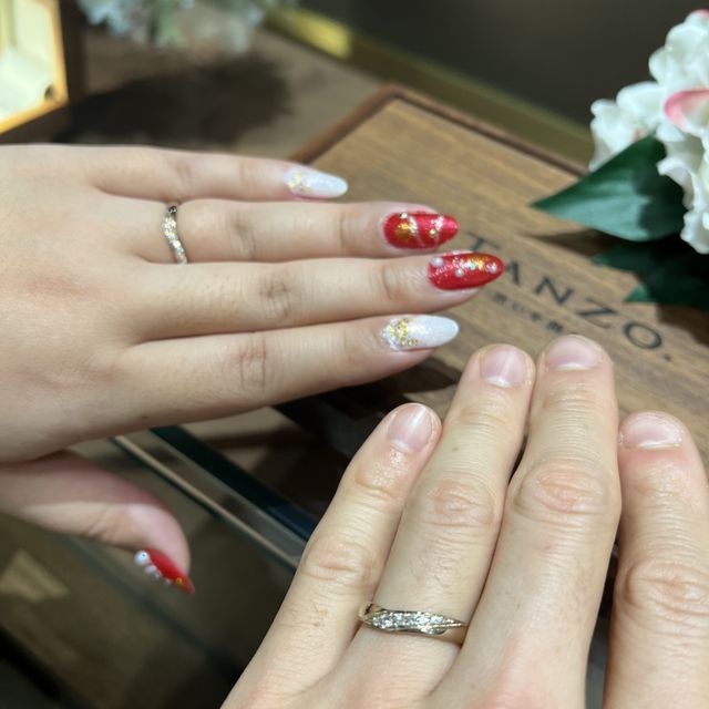 【TANZO.(鍛造指輪)の口コミ】 最初は何店舗か見てから決定しようと考えていましたが、スタッフ様の接客…
