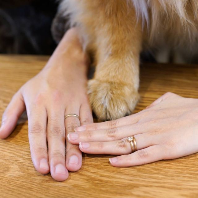 【Cayof(カヨフ)の口コミ】 婚約指輪で頂いたブランドがとても素敵だったので、結婚指輪も同じのが良…