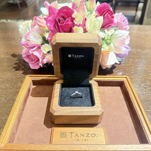 【TANZO.(鍛造指輪)の口コミ】 とても綺麗なダイヤを使用してもらい自分が1番気に入ったデザインを細かく…