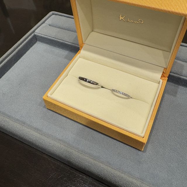 【ケイウノ ブライダル(K.UNO BRIDAL)の口コミ】 ゴージャスな指輪を希望していた為、大満足のお買い物になりました。指輪…