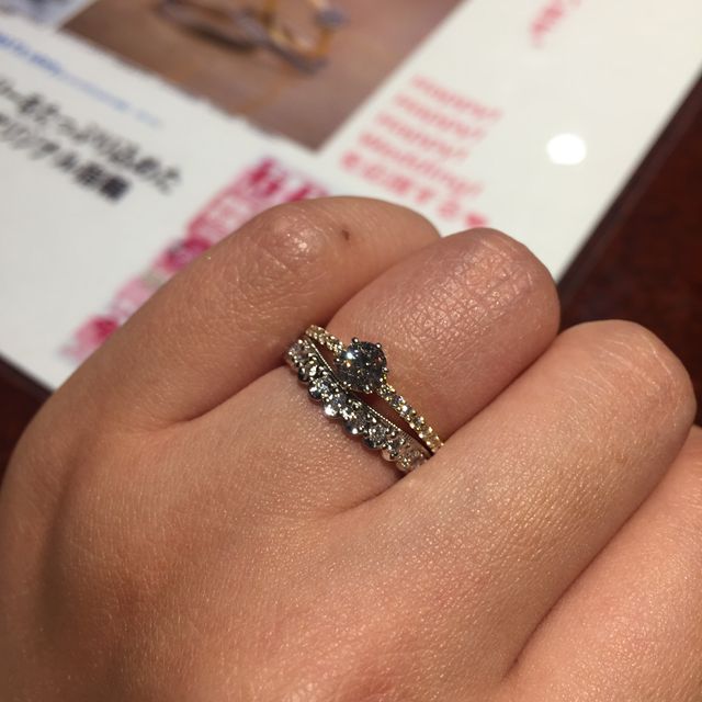 【JEWELRY  KAMATA(ジュエリーかまた)の口コミ】 いろんなブランドの指輪を見て回っていましたが、これと言った決め手がな…