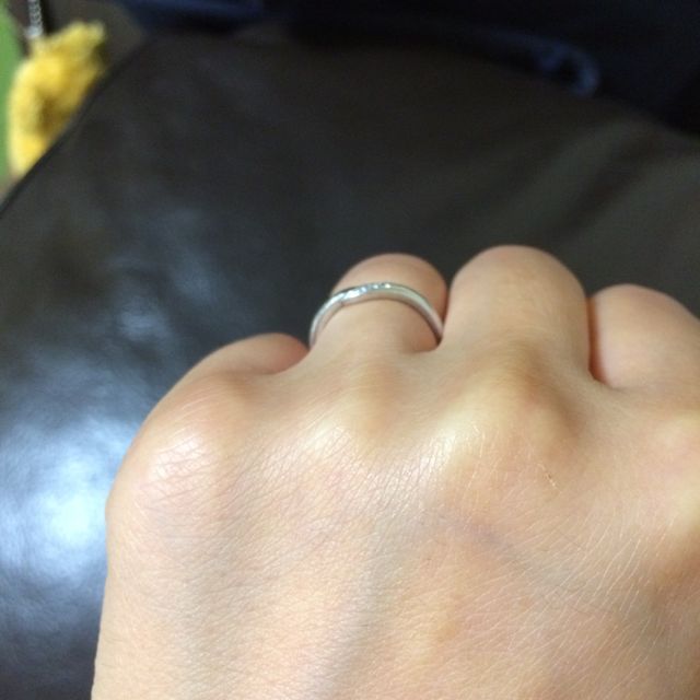 【アイプリモ(I-PRIMO)の口コミ】 主人と2人で決めました。好みがわりと違うのに、この指輪に関しては2人と…