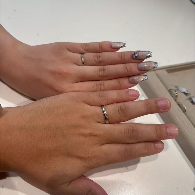 【BRILLIANCE+(ブリリアンスプラス)の口コミ】 わたしたちの希望していた指輪がゴールドとプラチナで違ったため、2人の希…