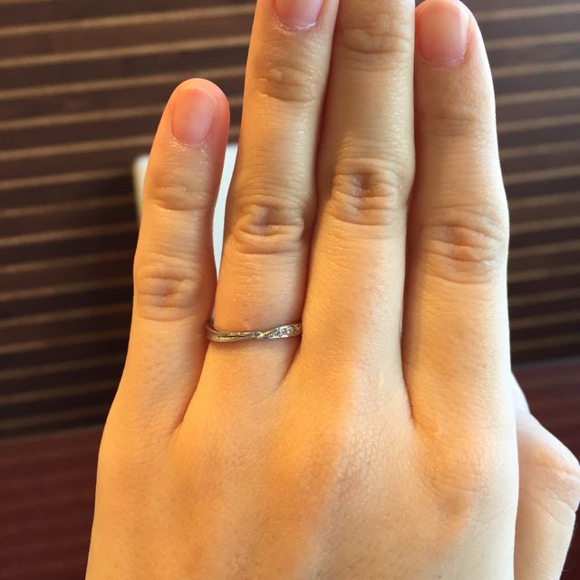 【JEWELRY  KAMATA(ジュエリーかまた)の口コミ】 指輪の名前と自分の名前の漢字が一緒だったのとデザインがイメージしてた…