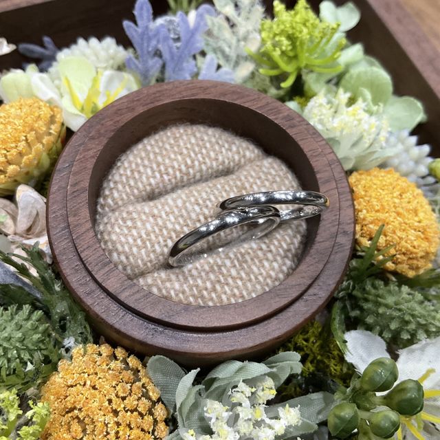 【鎌倉彫金工房の口コミ】 プラチナの素材で自分で削って作った手作りのため愛着が湧きしっくり来る…