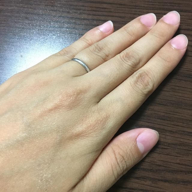 【ティファニー(Tiffany & Co.)の口コミ】 婚約指輪をティファニーで購入したので、結婚指輪もティファニーで揃えよ…