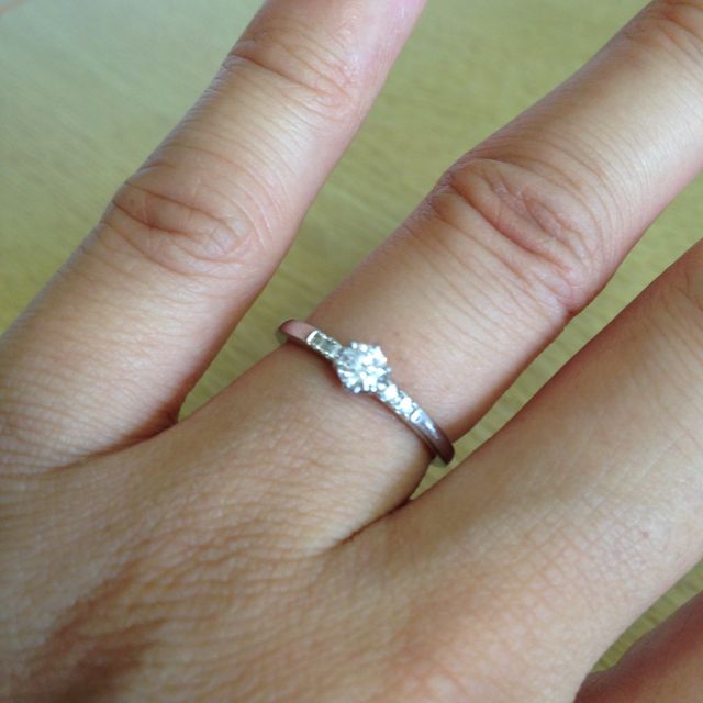 【アイプリモ(I-PRIMO)の口コミ】 自分では選んでいないので、決め手というものはありませんが、素敵な指輪…