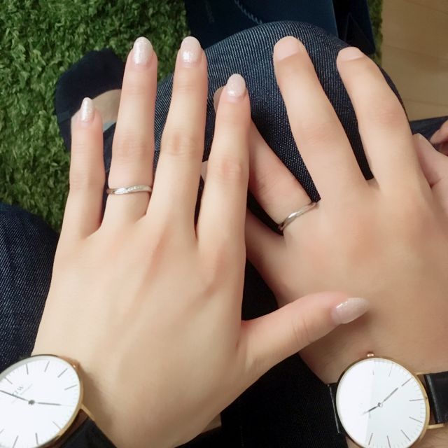 【銀座ダイヤモンドシライシの口コミ】 着け心地が最高です！
他店のサイズより、私は-0.5、彼は-2.0もサイズダウ…