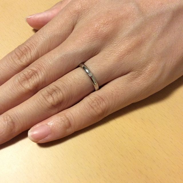 【銀座ダイヤモンドシライシの口コミ】 シンプルだが、デザインを好みで選択できたこと。さらに、思い描いていた…