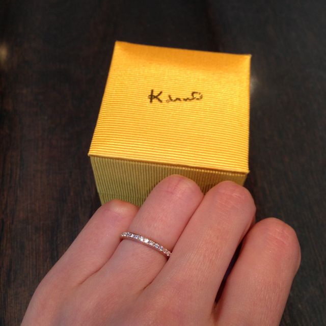 【ケイウノ ブライダル(K.UNO BRIDAL)の口コミ】 元々の商品の幅を細めてほしいという要望にも快く応えてくださったこと、…