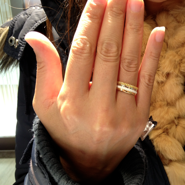 【ブシュロン(BOUCHERON)の口コミ】 違った素材、異なるテクスチャーのコンビネーションがとても格好よかった…