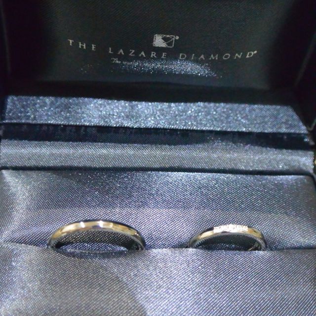 【ラザール ダイヤモンド(LAZARE DIAMOND)の口コミ】 初めはダイヤモンドが入っていないデザインにしようと思っていたけど、お…