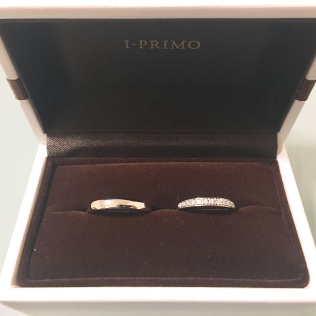 【アイプリモ(I-PRIMO)の口コミ】 結婚指輪は絶対にハーフエタニティにする！と決めていました。アイプリモ…