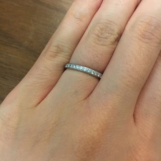 【ヴァンドーム青山(VENDOME AOYAMA)の口コミ】 ハーフエタニティーリングで、リーズナブルかつお洒落なリングを探してい…