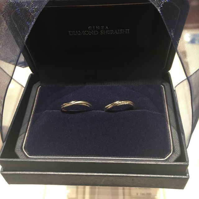 【銀座ダイヤモンドシライシの口コミ】 シンプルで毎日つけてて飽きがこない、そして何よりつけてて違和感がない…