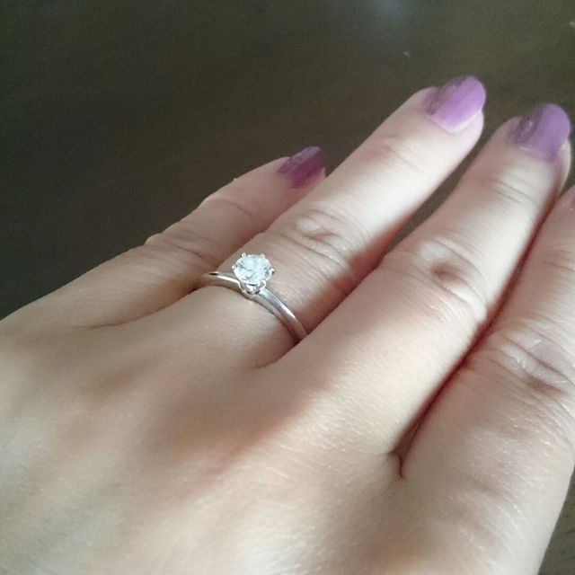 【ティファニー(Tiffany & Co.)の口コミ】 『これぞエンゲージリング！！』というベタな婚約指輪が欲しかったので、…