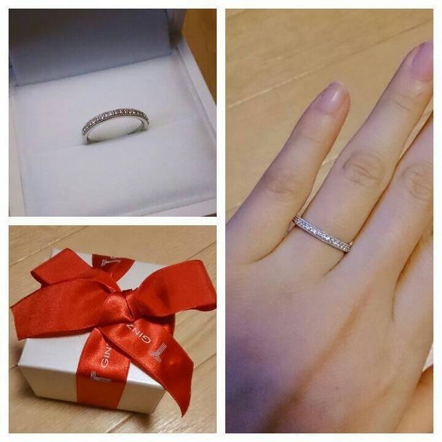 【ギンザタナカブライダル(GINZA TANAKA BRIDAL)の口コミ】 婚約指輪ですが、結婚指輪と重ね付けをしたいと思っていました。
シンプル…