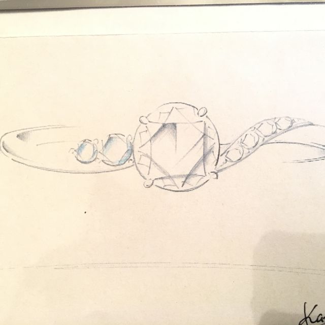 【LUCIE(ルシエ)の口コミ】 婚約指輪、実は作ろうかとても悩みました。でも一生に一度の素晴らしい想…