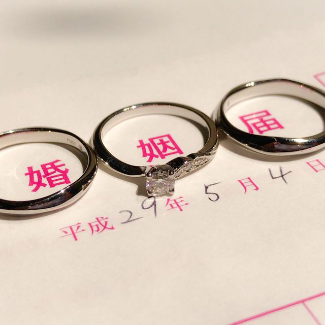 【俄(にわか)の口コミ】 婚約指輪も同じものをもらったので、絶対にお揃いがいいと考えていました…
