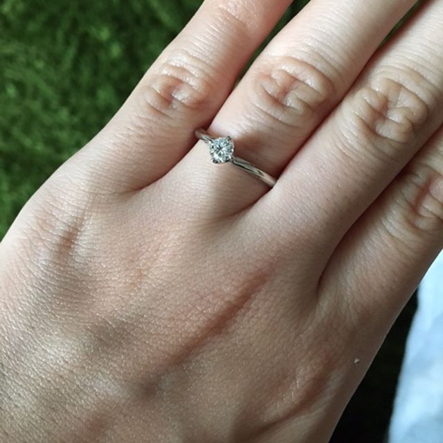 【銀座ダイヤモンドシライシの口コミ】 まさかプロボーズされるとは思ってもいなく、買いに行っていることも全く…