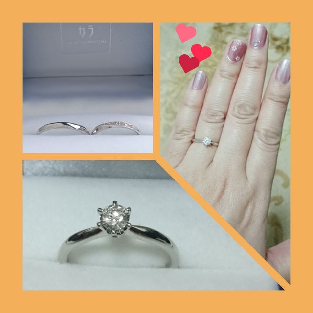 【GALA JEWELRY(ガラジュエリー)の口コミ】 シンプルなものと思いながら何個か試し、見た目と自分の指にはめた時とイ…