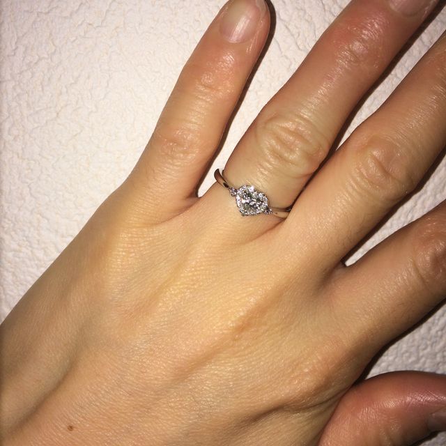 【Ponte Vecchio(ポンテヴェキオ)の口コミ】 大好きなアニメで、男性が女性のヒロインへハートシェイプの婚約指輪を贈…