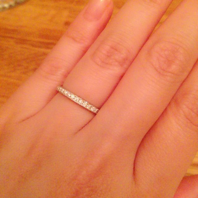 【ギンザタナカブライダル(GINZA TANAKA BRIDAL)の口コミ】 婚約指輪は彼が好きなものを選んで欲しいということで、一緒に購入しに行…