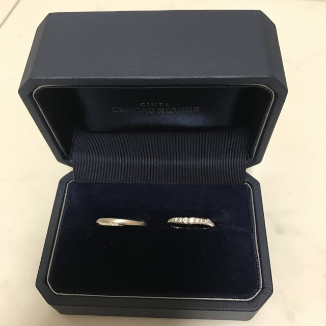 【銀座ダイヤモンドシライシの口コミ】 ハーフエタニティタイプが気になっていましたが、プラチナの部分もしっか…